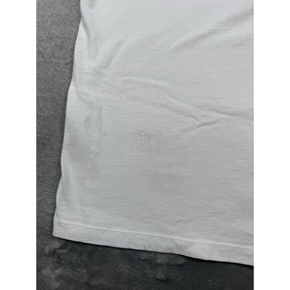 Frame Shirt Men’s Large White Cotton Solid Short Sleeve Crew Logo Tee Casual - Picture 8 of 10